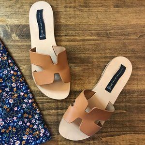 Steve Madden Brown Leather Sandals
